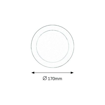Rabalux - Foco de encastrar LED de casa de banho LED/12W/230V 4000K IP44