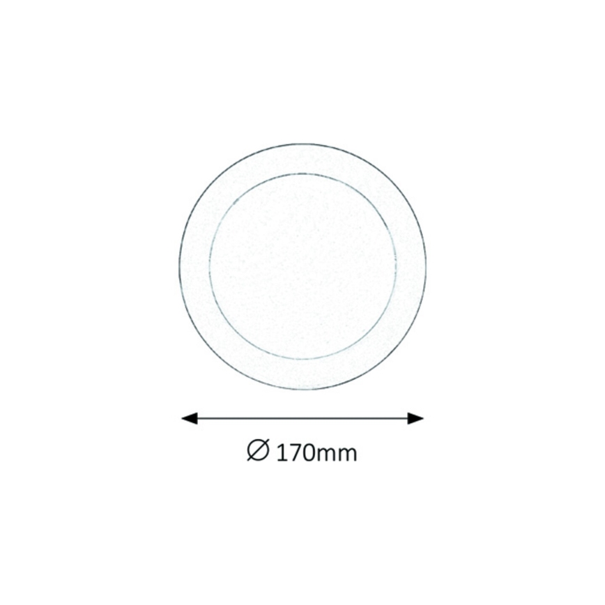 Rabalux - Foco de encastrar LED de casa de banho LED/12W/230V 4000K IP44