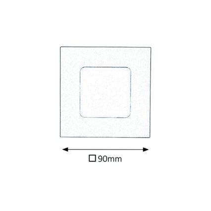 Rabalux - Foco de encastrar LED de casa de banho LED/3W/230V 3000K IP44