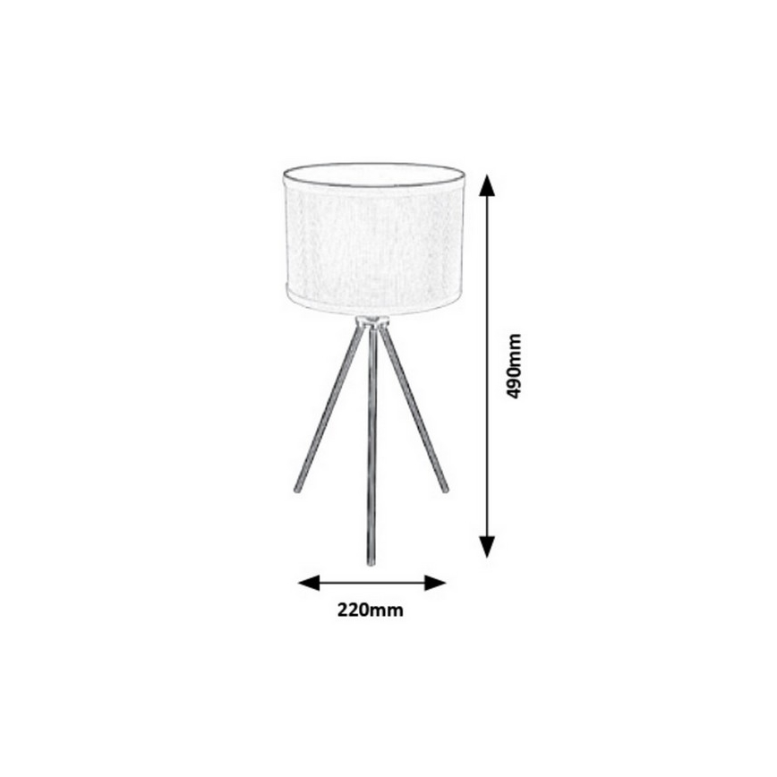 Rabalux - Candeeiro de mesa 1xE27/60W/230V