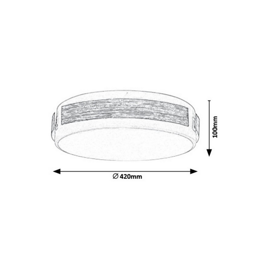 Rabalux - Luz de teto fosca LED LED/24W/230V