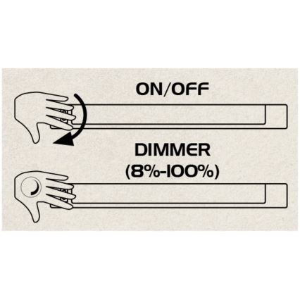 Rabalux - iluminação de armário de cozinha com sensor LED/8W/230V