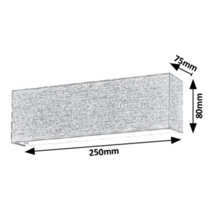 Rabalux - Luz de parede LED LED/6W/230V