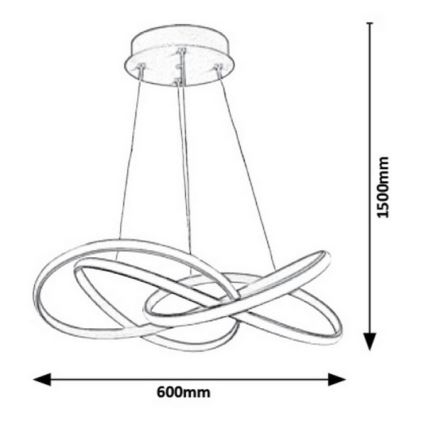 Rabalux - Candelabro num fio LED LED/40W/230V