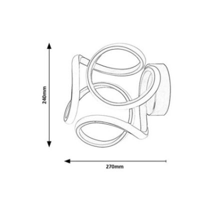 Rabalux - Iluminação de parede LED LED/11W/230V 3000K