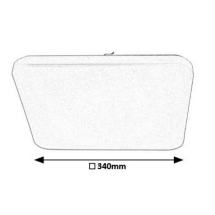 Rabalux - Plafon LED regulável LED/16W/230V com controlo remoto