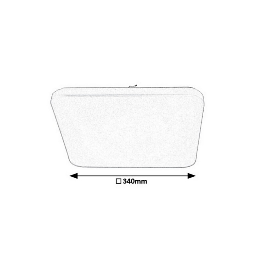 Rabalux - Plafon LED regulável LED/16W/230V com controlo remoto