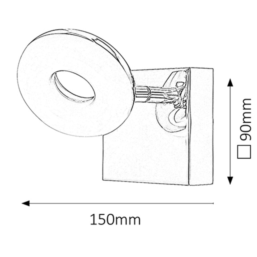 Rabalux - Luz de casa de banho LED LED/5W/230V IP44