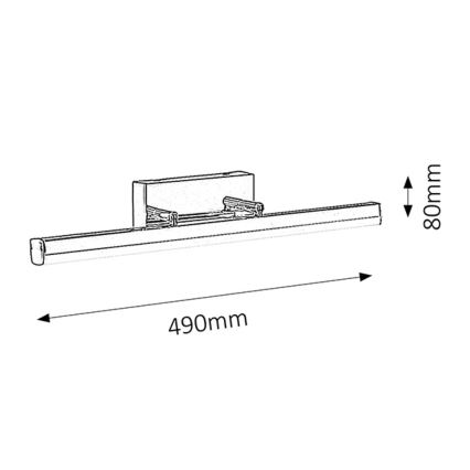 Rabalux - Luz de casa de banho LED/12W/230V IP44