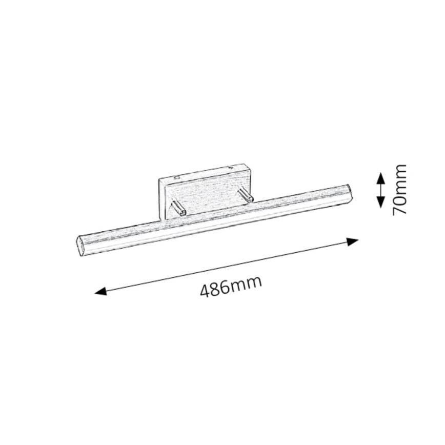 Rabalux - Luz de espelho de casa de banho LED 1xLED/12W/230V IP44