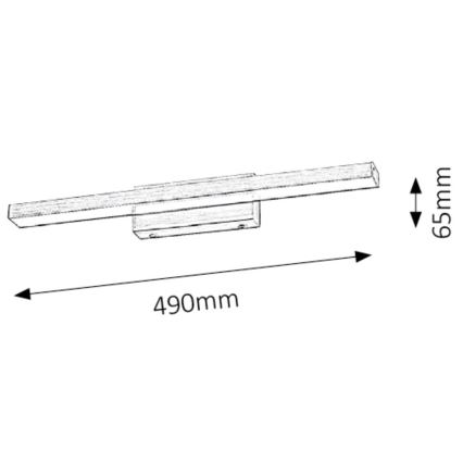 Rabalux - Luz de espelho de casa de banho LED 1xLED/12W/230V IP44