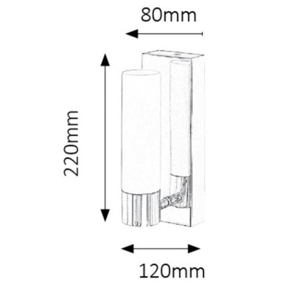 Rabalux 5749 - Luz de parede de casa de banho LED JIM 1xLED/5W/230V IP44