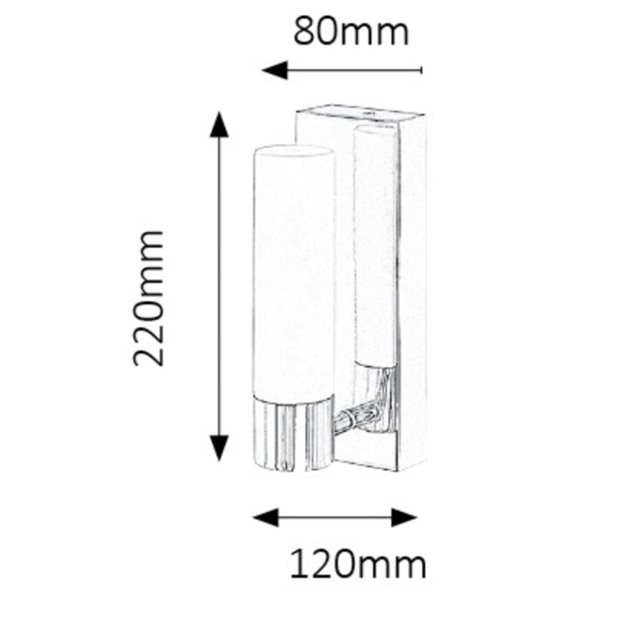 Rabalux 5749 - Luz de parede de casa de banho LED JIM 1xLED/5W/230V IP44