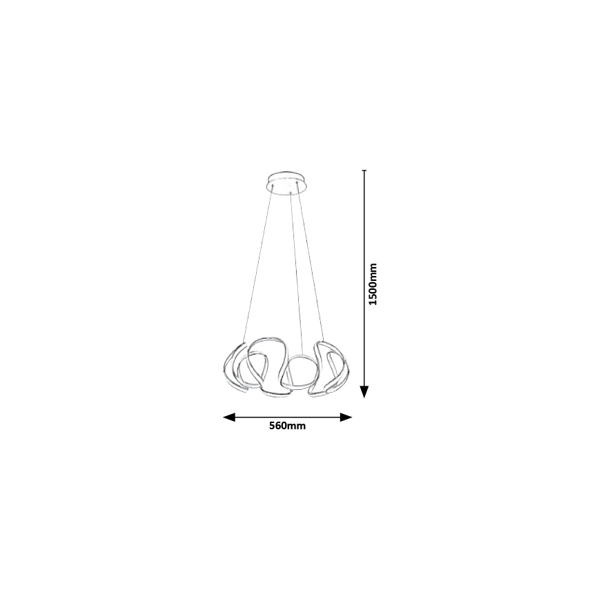 Rabalux - Candelabro num fio LED LED/38W/230V