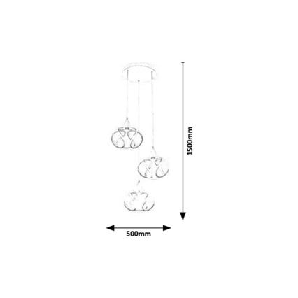 Rabalux - Candeeiro suspenso LED LED/50W/230V 3000K