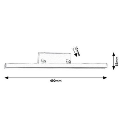 Rabalux - Luz de parede de casa de banho LED LED/12W/230V IP44