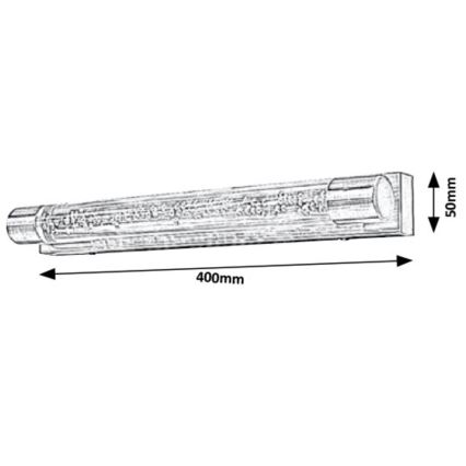 Rabalux - Luz de parede de casa de banho LED 2xLED/5W/230V IP44