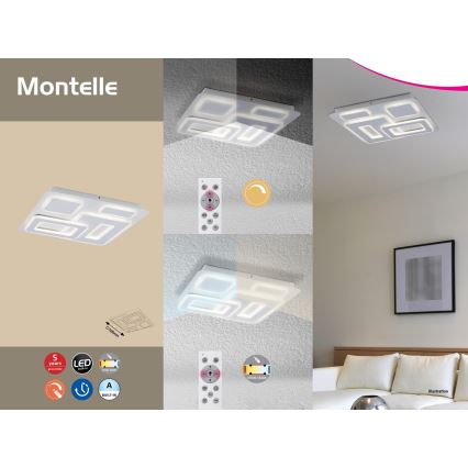 Rabalux - Luz de teto fosca com controlo remoto LED LED/56W/230V