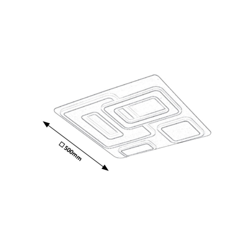 Rabalux - Luz de teto fosca com controlo remoto LED LED/56W/230V