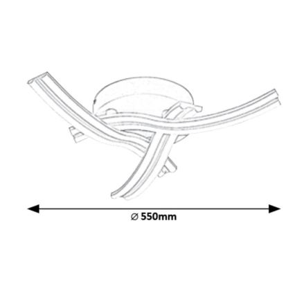 Rabalux - Luz de teto LED LED/40W/230V