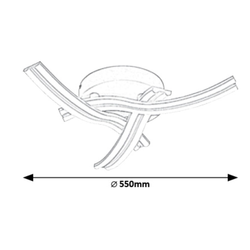 Rabalux - Luz de teto LED LED/40W/230V