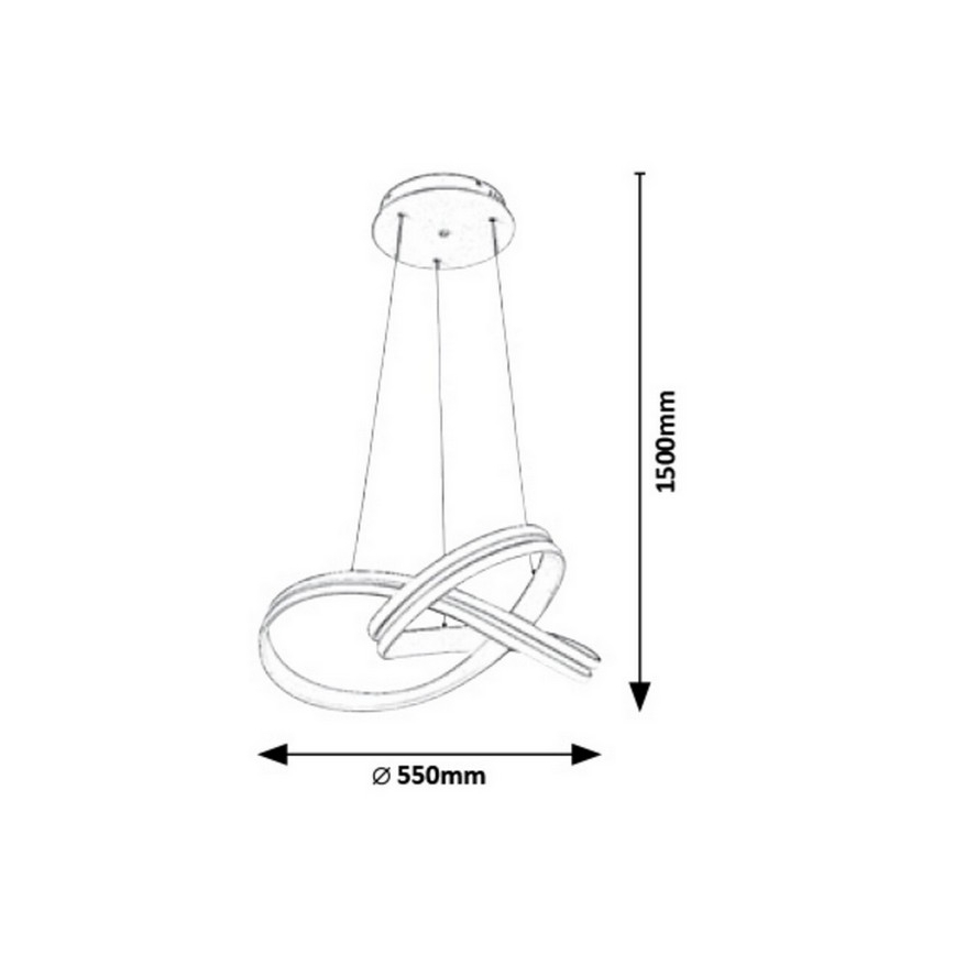 Rabalux - Candelabro num fio LED LED/60W/230V