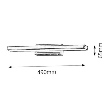Rabalux - Luz de parede de quarto de banho LED 1xLED/12W/230V IP44