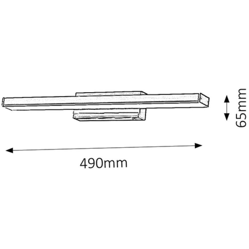Rabalux - Luz de parede de quarto de banho LED 1xLED/12W/230V IP44