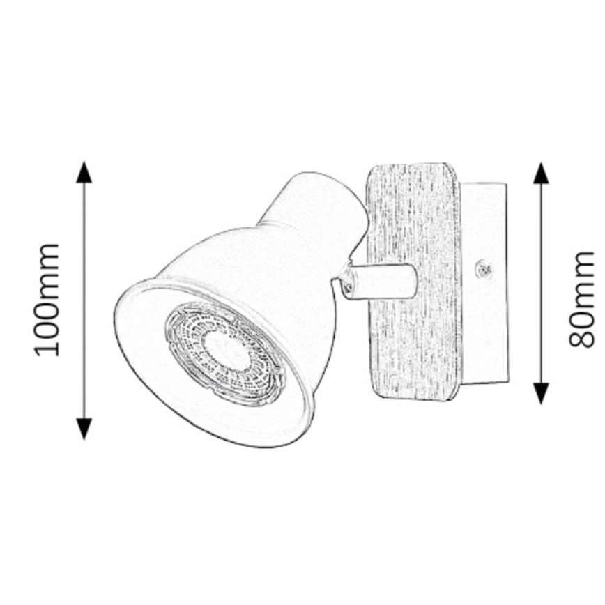Rabalux - Foco de parede 1xGU10/15W/230V