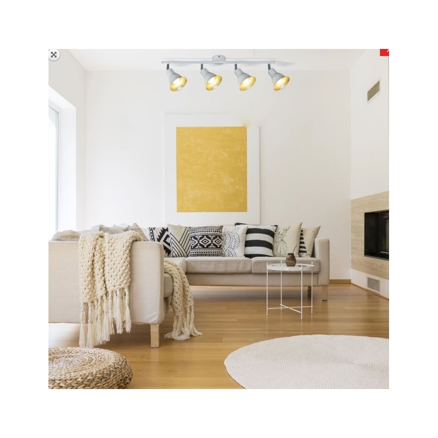 Rabalux 5909 - Foco ANNIE 4xE14/40W/230V branco