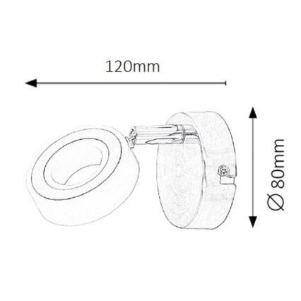 Rabalux - Foco de parede LED 1xLED/4,5W/230V
