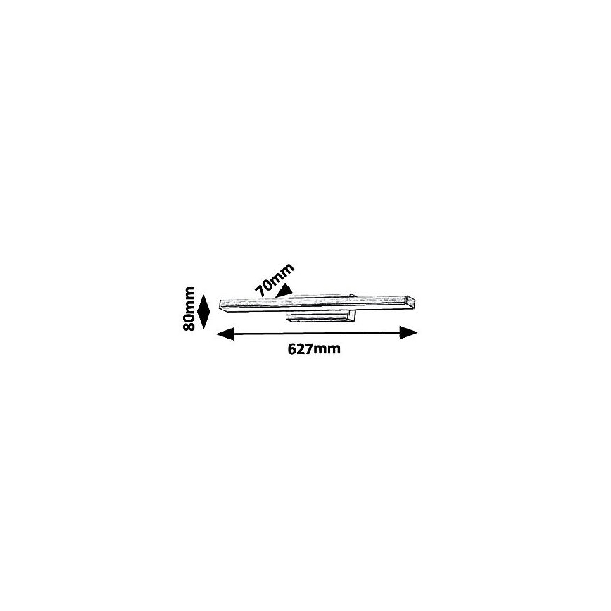 Luz de espelho de casa de banho LED LED/18W/230V IP44
