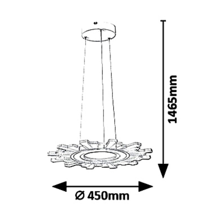 Rabalux 6210 - Candelabro num fio LED FELICITY LED/30W/230V