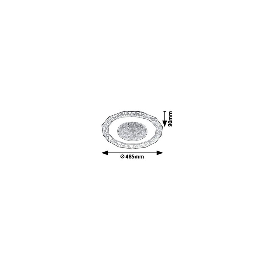 Rabalux 6294 - Luz de teto LED SIREN LED/50W/230V