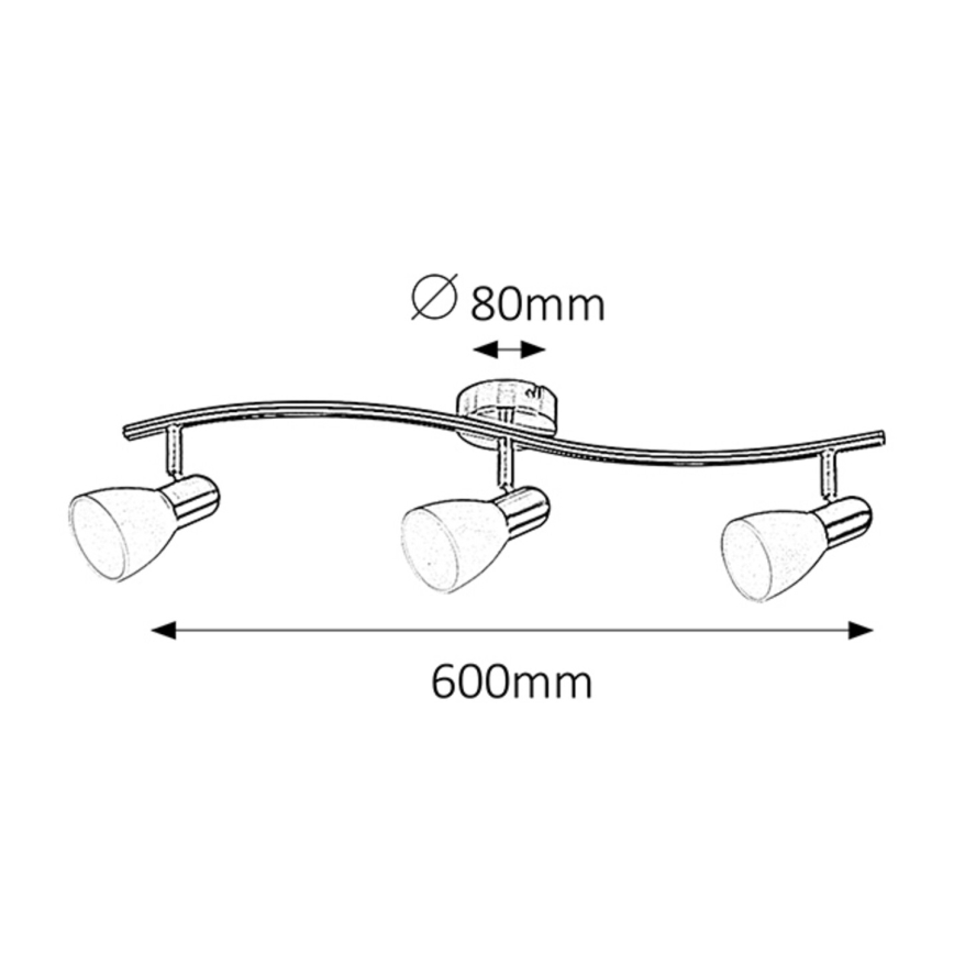 Rabalux - Foco SOMA 3xE14/40W/230V