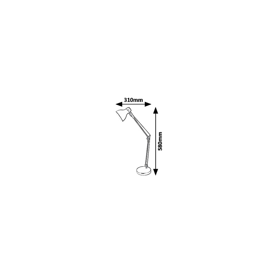 Rabalux 6409 - Lâmpada de mesa CARTER 1xE14/11W/230V