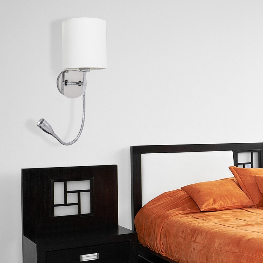 Rabalux 6529 - Iluminação de parede LARKIN 1xE27/40W+LED/3W