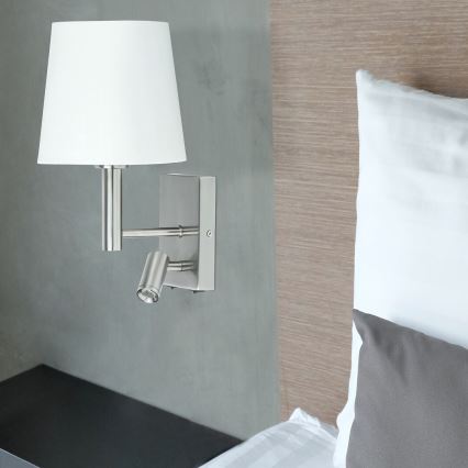 Rabalux - Luz de parede E27/40W + LED/3W
