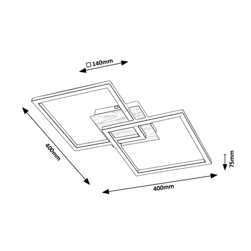 Rabalux - Iluminação de teto LED LED/24W/230V