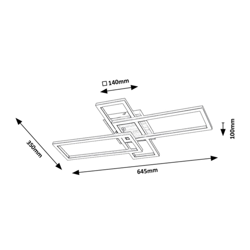 Rabalux - Iluminação de teto LED LED/24W/230V