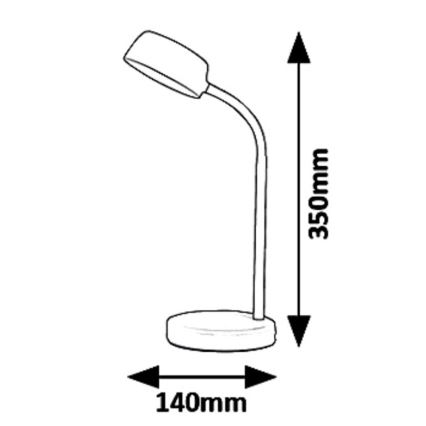 Rabalux 6778 - Candeeiro de mesa LED BERRY LED/4,5W/230V