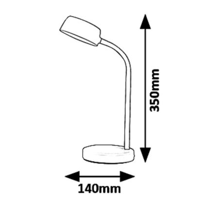 Rabalux 6779 - Candeeiro de mesa LED BERRY LED/4,5W/230V