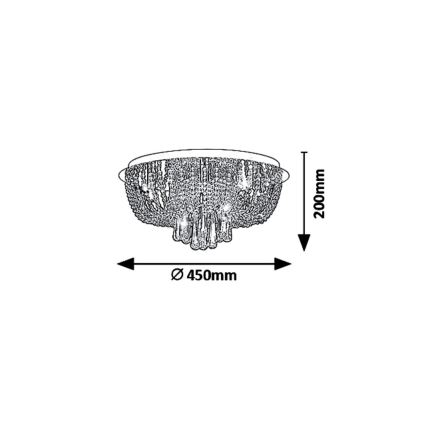 Rabalux 6806 - Luz de teto LARISHA 6xG9/40W/230V