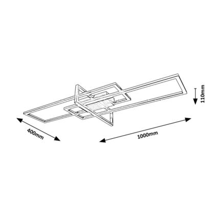 Rabalux - Iluminação de teto LED com regulação LED/35W/230V