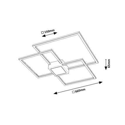 Rabalux - Iluminação de teto LED com regulação LED/38W/230V