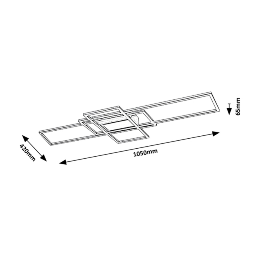 Rabalux - Iluminação de teto LED com regulação LED/54W/230V 3000-6500K + controlo remoto