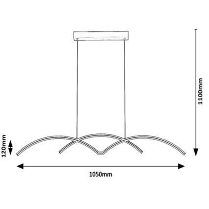 Rabalux - Candelabro suspenso LED LED/40W/230V