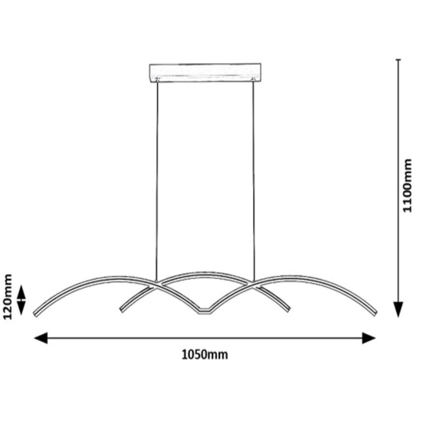 Rabalux - Candelabro suspenso LED LED/40W/230V
