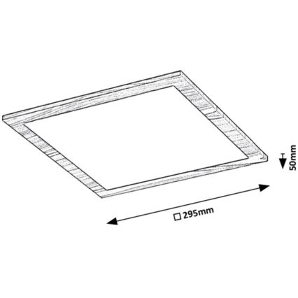 Rabalux - Painel montado à superfície LED LED/12W/230V 4000K