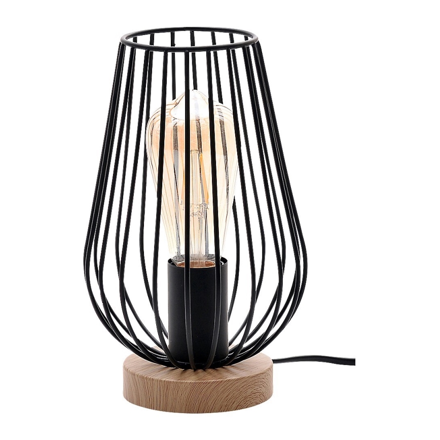 Rabalux - Candeeiro de mesa 1xE27/40W/230V preto